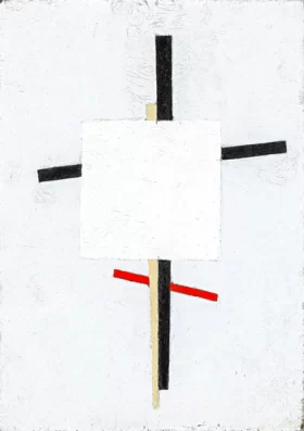 Self Portrait With A Bottle Of Wine Suprematism of the Spirit, 1919