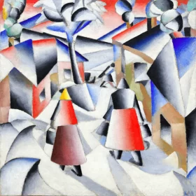 Morning in the Village after Snowstorm 1912
