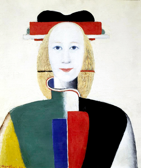Girl with a Comb in her Hair 1933 by Kazimir Malevich, oil painting reproduction on canvas Girl with a Comb in her Hair 1933