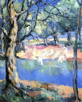 Nude With Her Back Turned River In The Forest