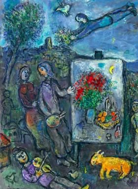 Le Peintre au Chevalet à Saint-Paul