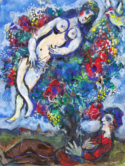 Rêve D’amour by Marc Chagall (Inspired by), oil painting reproduction on canvas Rêve D'amour