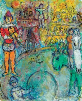 Le clown violoniste au cirque