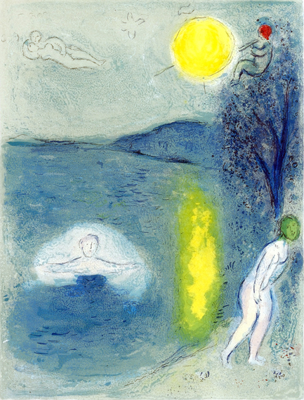 Daphnis et Chloe- la Saison D’été by Marc Chagall (Inspired by), oil painting reproduction on canvas Daphnis et Chloe- la Saison D'été