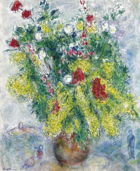 Mimosas aux fleurs