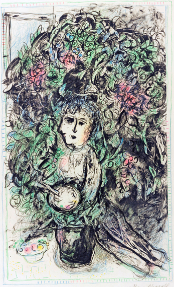 A Day In May by Marc Chagall (Inspired by), oil painting reproduction on canvas A Day In May