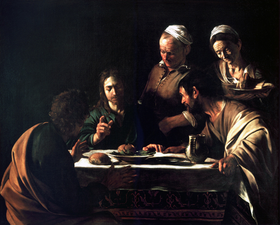 Supper at Emmaus 1606 by Caravaggio, oil painting reproduction on canvas Supper at Emmaus 1606