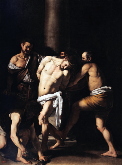 The Flagellation of Christ 1607 by Caravaggio, oil painting reproduction on canvas The Flagellation of Christ 1607