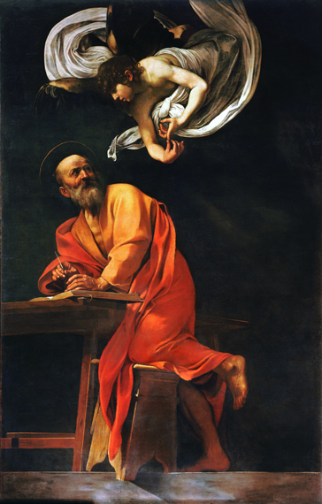 The Inspiration of Saint Matthew 1602