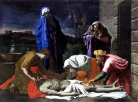 The lamentation over the dead Christ
