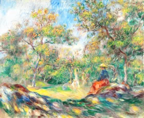 Woman in a Landscape, Circa 1890
