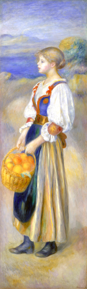 Girl with a Basket of Oranges