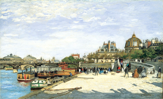 The Pont Des Arts Paris by Pierre Auguste Renoir, oil painting reproduction on canvas The Pont Des Arts Paris