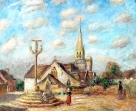 Calvary and Church of Nizon (Near Pont-Aven)