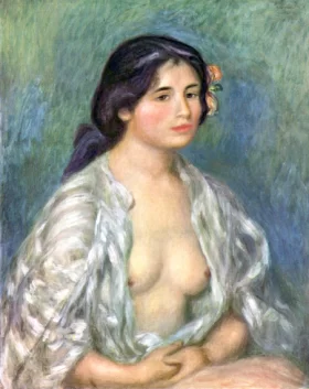 Gabrielle with Open Blouse