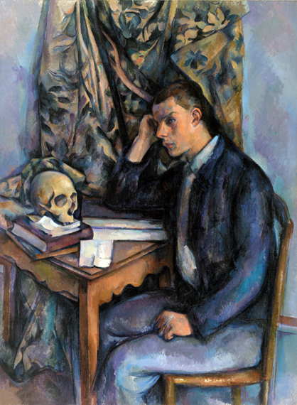 Young Man and Skull