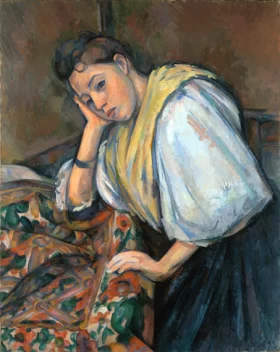 Young Italian Woman at a Table