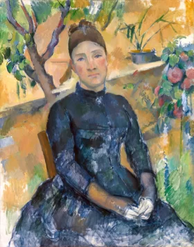 Madame Cézanne in the Conservatory 1891