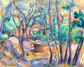 Millstone and Cistern Under Trees 1892