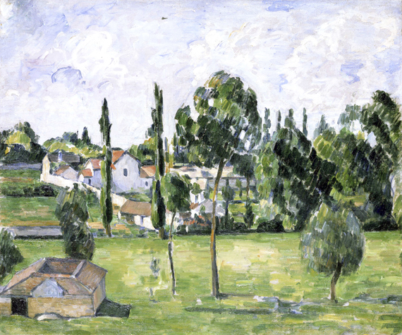 Paysage Avec Conduite D’eau 1879 by Paul Cezanne, oil painting reproduction on canvas Paysage Avec Conduite D’eau 1879