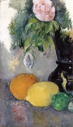 Still Life, Rose and Fruit 1880