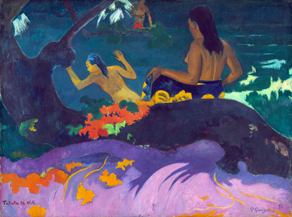 Fatata Te Miti (By the Sea) by Paul Gauguin, oil painting reproduction on canvas Fatata Te Miti (By the Sea)