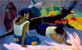 Arearea No Varua Ino (Reclining Tahitian Women)