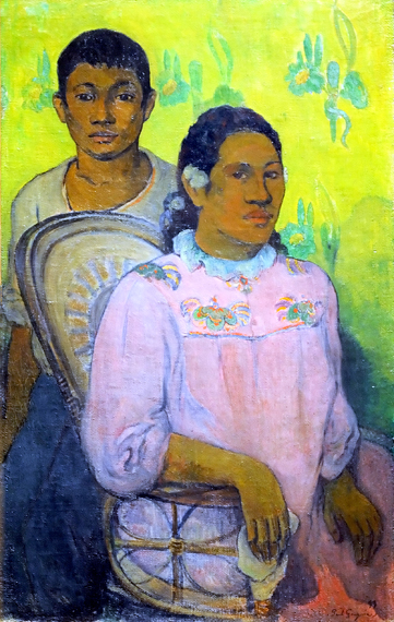 Tahitian Woman and Boy