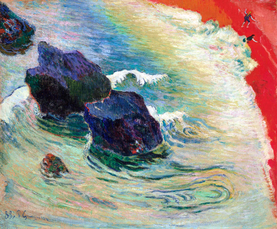 La Vague by Paul Gauguin, oil painting reproduction on canvas La Vague