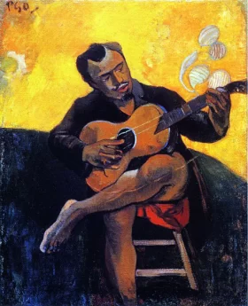 Garden In Montmarte With Lovers 1887 The Guitar Player