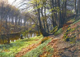 Spring landscape at Sæby 1912