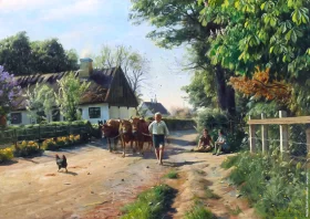 Summer scene in Brondbyoster 1928