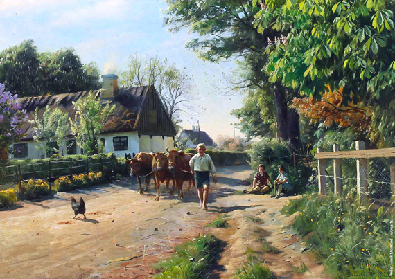Summer scene in Brondbyoster 1928