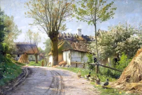 A country lane Jyllinge 1920