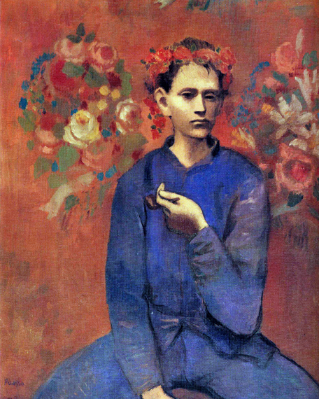 Garçon à la Pipe by Pablo Picasso (Inspired by), oil painting reproduction on canvas Garçon à la Pipe