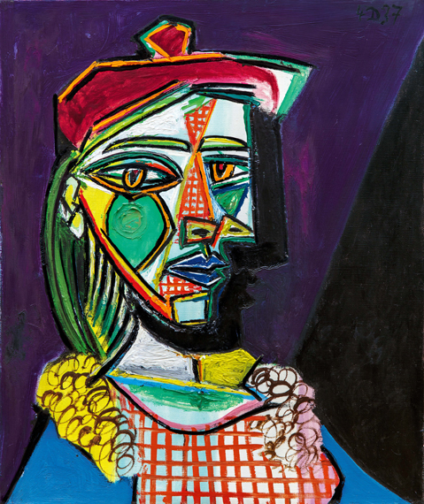 Femme Au Béret et à la Robe Quadrillée (Marie-Thérèse Walter)