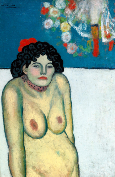 Nightclub Singer by Pablo Picasso (Inspired by), oil painting reproduction on canvas Nightclub Singer