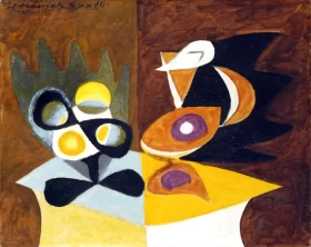Still Life- Fruit Dish and Pitcher