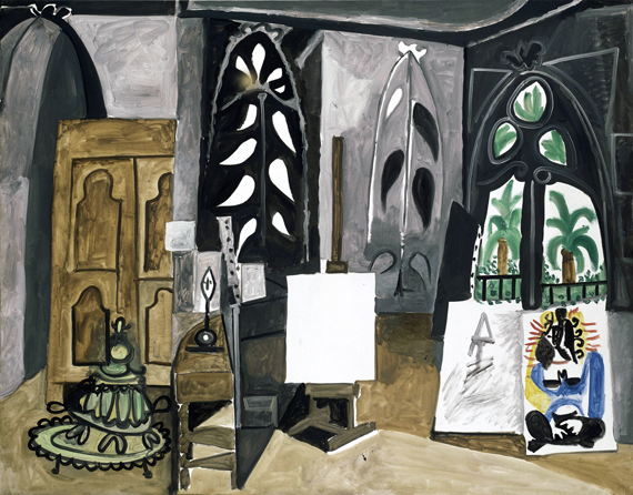 The Studio at California by Pablo Picasso (Inspired by), oil painting reproduction on canvas The Studio at California