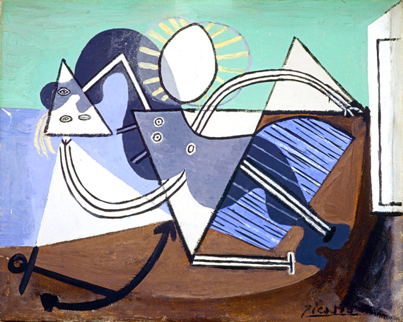 Woman on the Beach by Pablo Picasso (Inspired by), oil painting reproduction on canvas Woman on the Beach