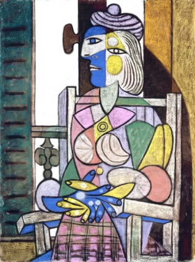 Woman Sitting in front of the Window