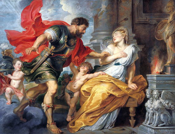 Mars and Rhea Silvia by Peter Paul Rubens, oil painting reproduction on canvas Mars and Rhea Silvia