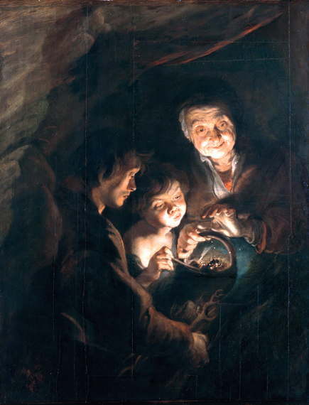 Old woman with a Basket of Coal
