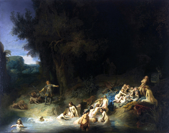 Diana Bathing with her Nymphs with Actaeon and Callisto 1635