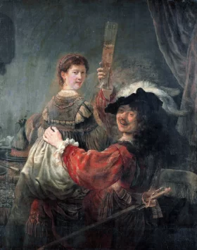 Rembrandt and Saskia in the parable of the Prodigal Son 1635