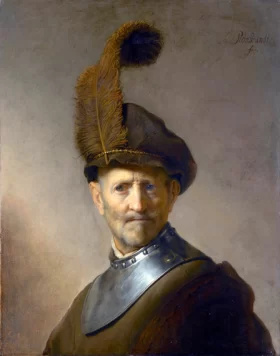 An Old Man in Military Costume