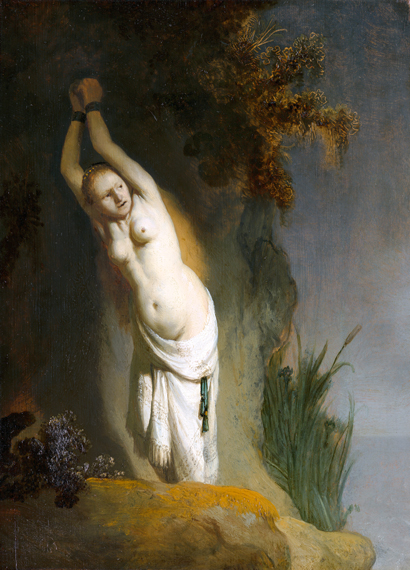 Andromeda 1630 by Rembrandt, oil painting reproduction on canvas Andromeda 1630