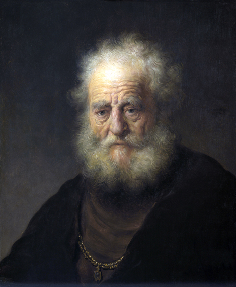 Old Man with a Gold Chain 1632 by Rembrandt, oil painting reproduction on canvas Old Man with a Gold Chain 1632
