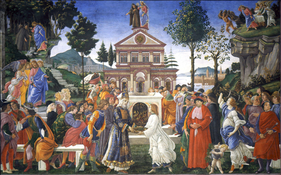 Temptations of Christ by Sandro Botticelli, oil painting reproduction on canvas Temptations of Christ