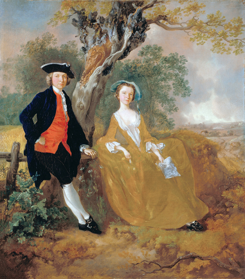 A Couple in a Landscape 1753 by Thomas Gainsborough, oil painting reproduction on canvas A Couple in a Landscape 1753